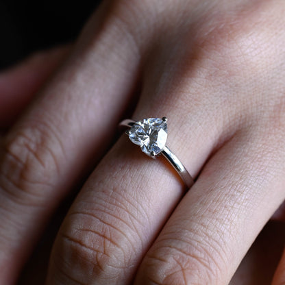 2 CT Round Three Stones Lab Grown Diamond Engagement Ring