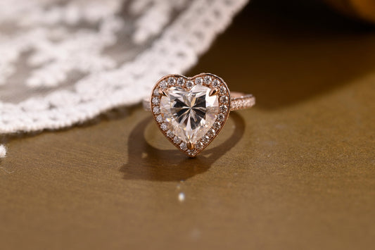 2 CT Round Three Stones Lab Grown Diamond Engagement Ring
