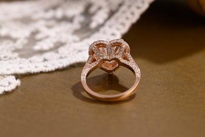 2 CT Round Three Stones Lab Grown Diamond Engagement Ring