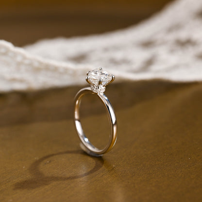 2 CT Round Three Stones Lab Grown Diamond Engagement Ring