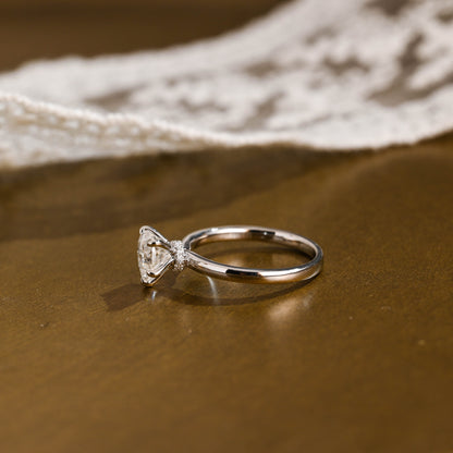 2 CT Round Three Stones Lab Grown Diamond Engagement Ring