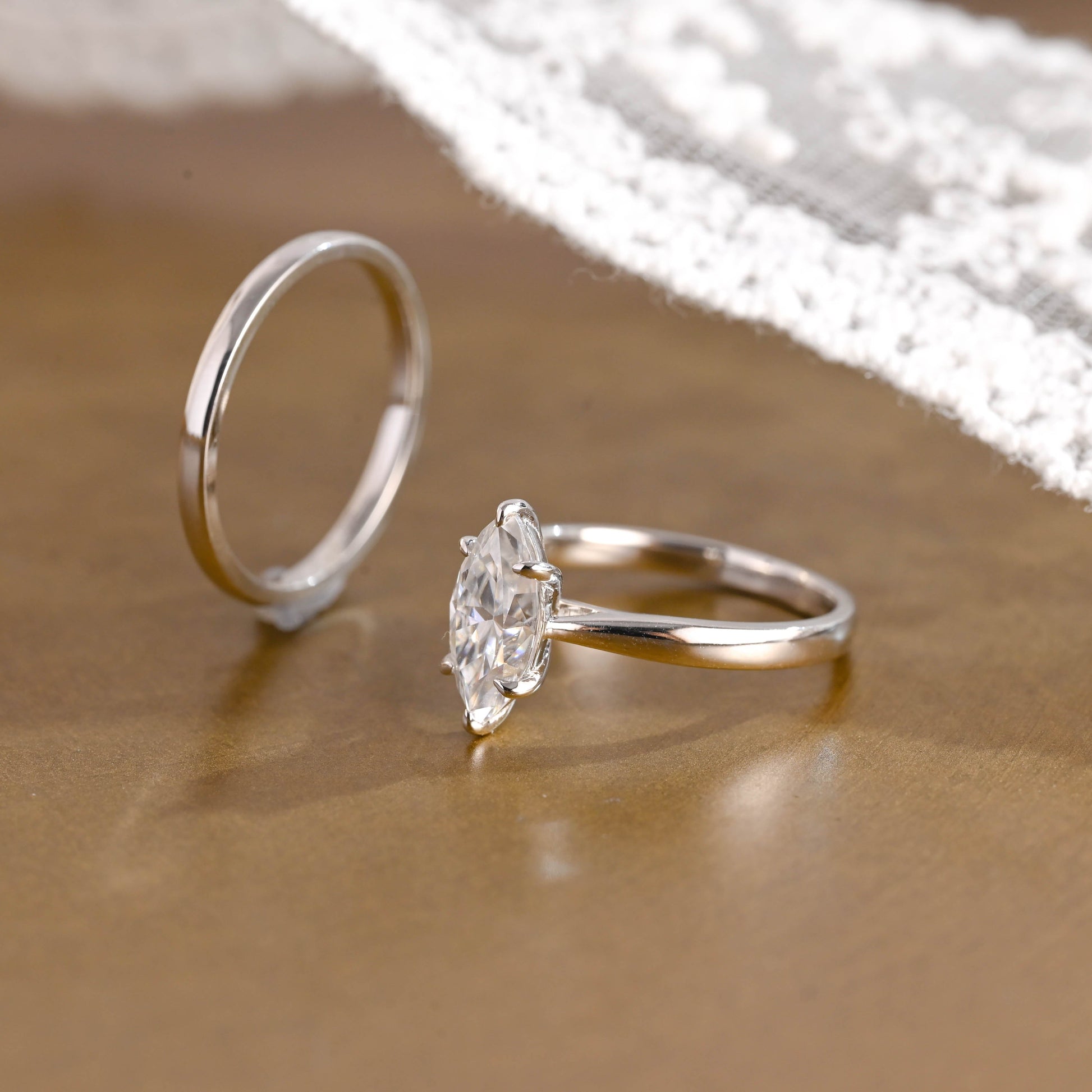 3.0 CT Round Pave Lab Grown Diamond Bridal Set