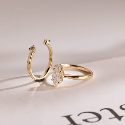 3.0 CT Round Pave Lab Grown Diamond Bridal Set