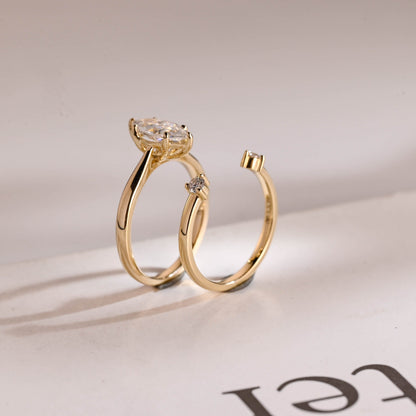 3.0 CT Round Pave Lab Grown Diamond Bridal Set