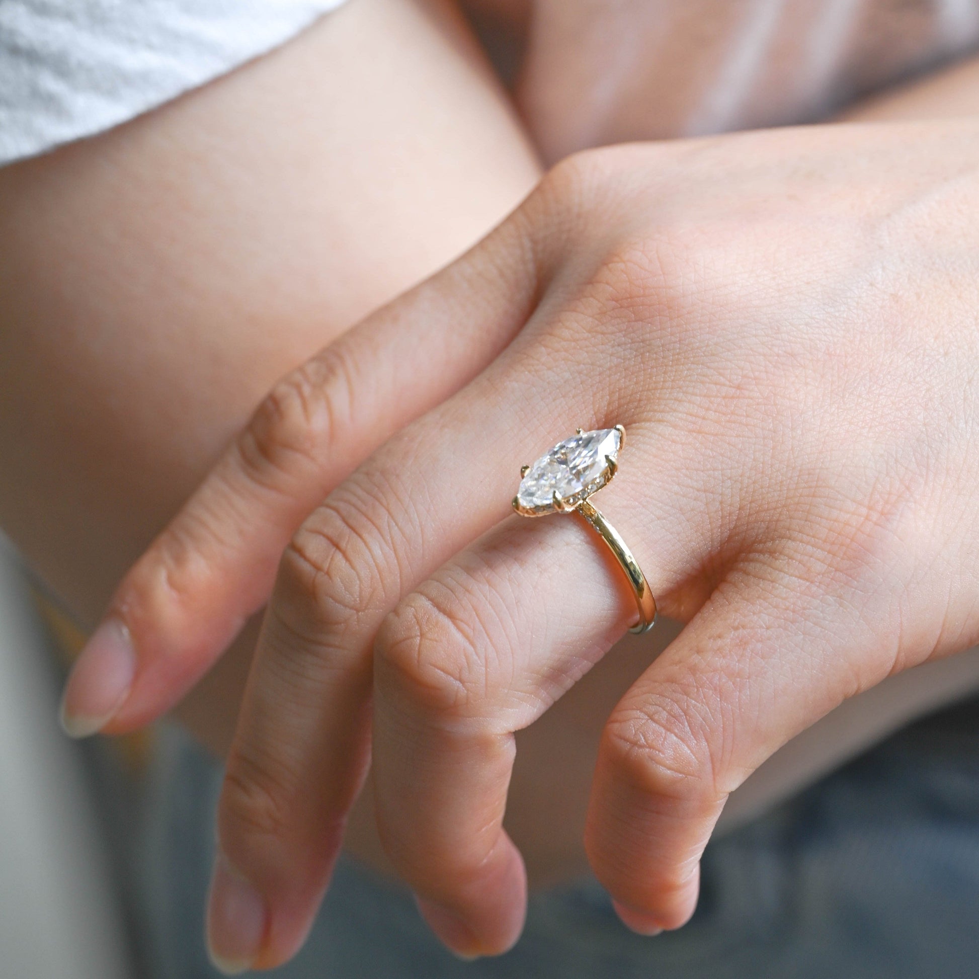 2 CT Round Three Stones Lab Grown Diamond Engagement Ring