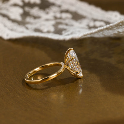 2 CT Round Three Stones Lab Grown Diamond Engagement Ring