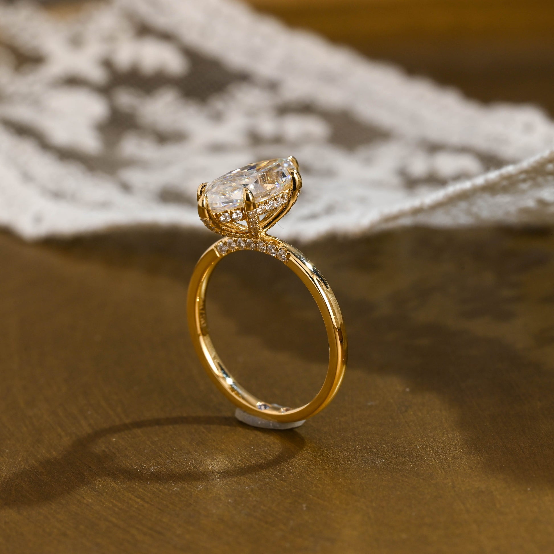 2 CT Round Three Stones Lab Grown Diamond Engagement Ring