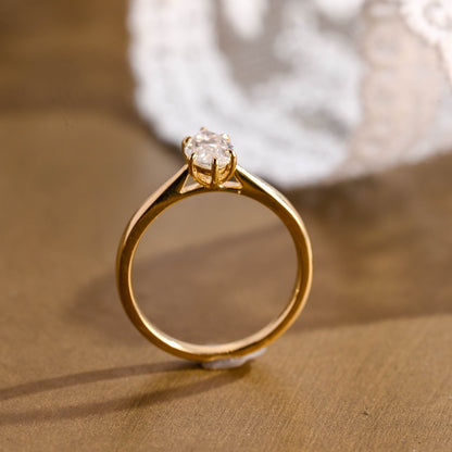 2 CT Round Three Stones Lab Grown Diamond Engagement Ring