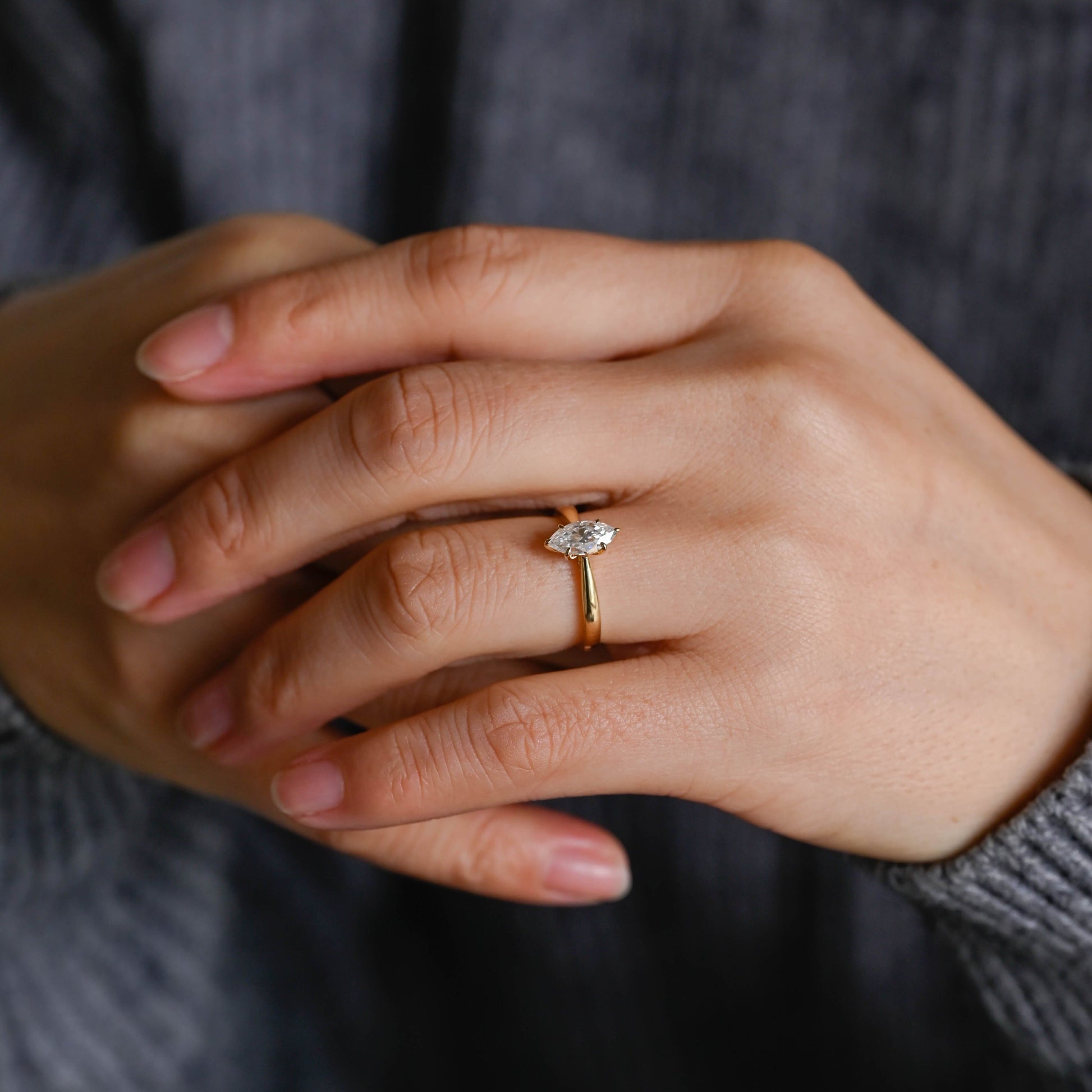 2 CT Round Three Stones Lab Grown Diamond Engagement Ring