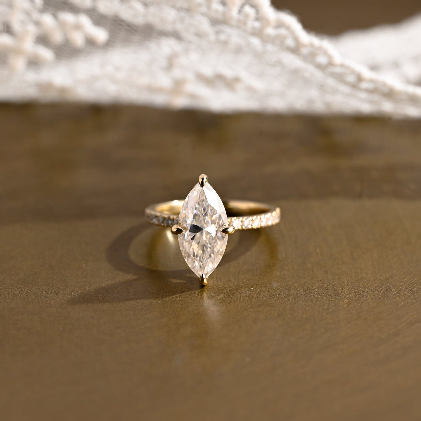 2 CT Round Three Stones Lab Grown Diamond Engagement Ring