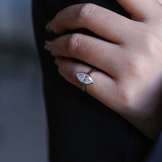 2 CT Round Three Stones Lab Grown Diamond Engagement Ring