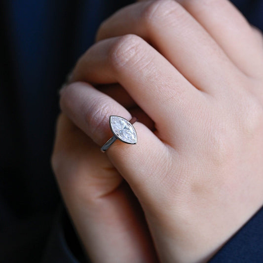 2 CT Round Three Stones Lab Grown Diamond Engagement Ring