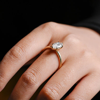 2 CT Round Three Stones Lab Grown Diamond Engagement Ring