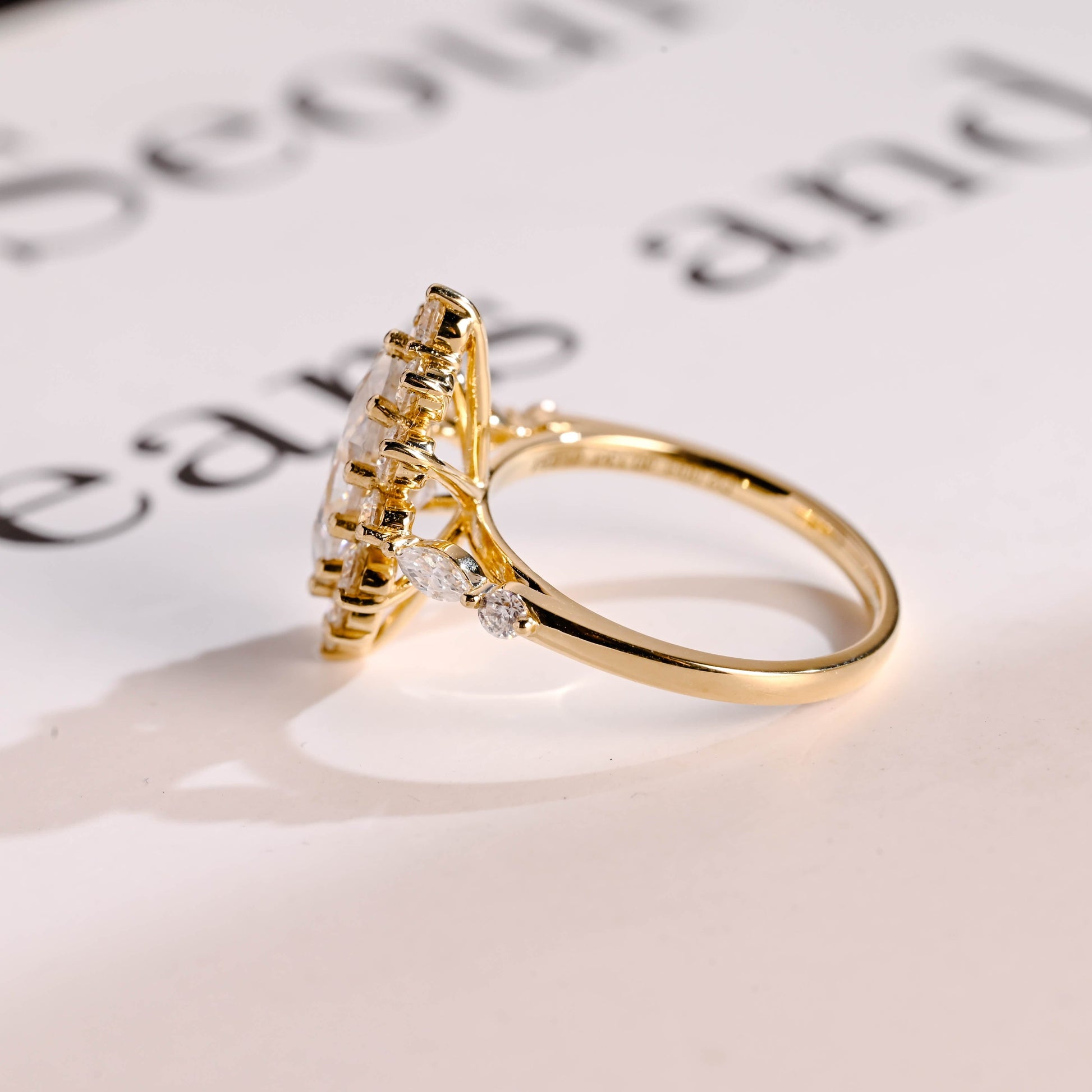 2 CT Round Three Stones Lab Grown Diamond Engagement Ring