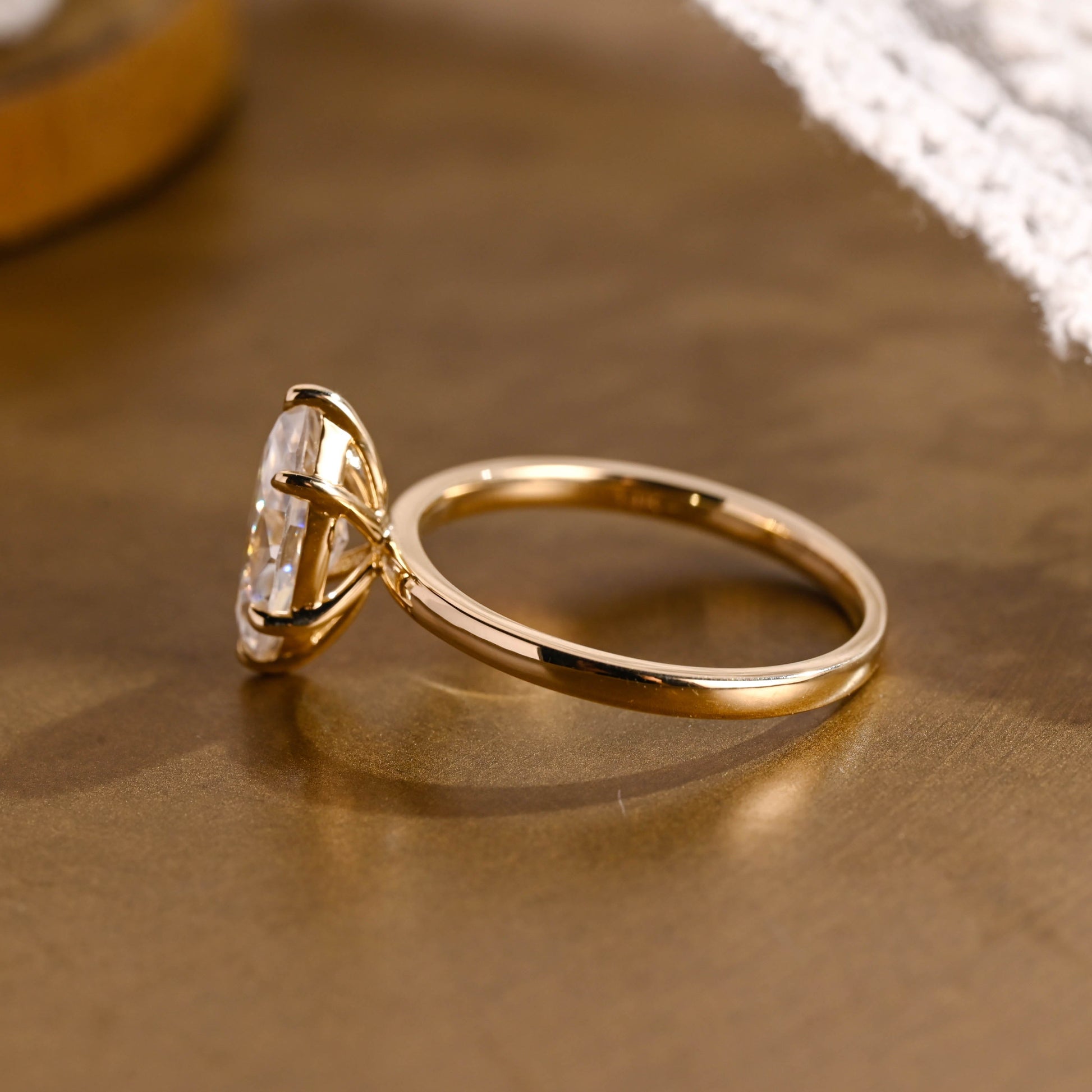 2 CT Round Three Stones Lab Grown Diamond Engagement Ring