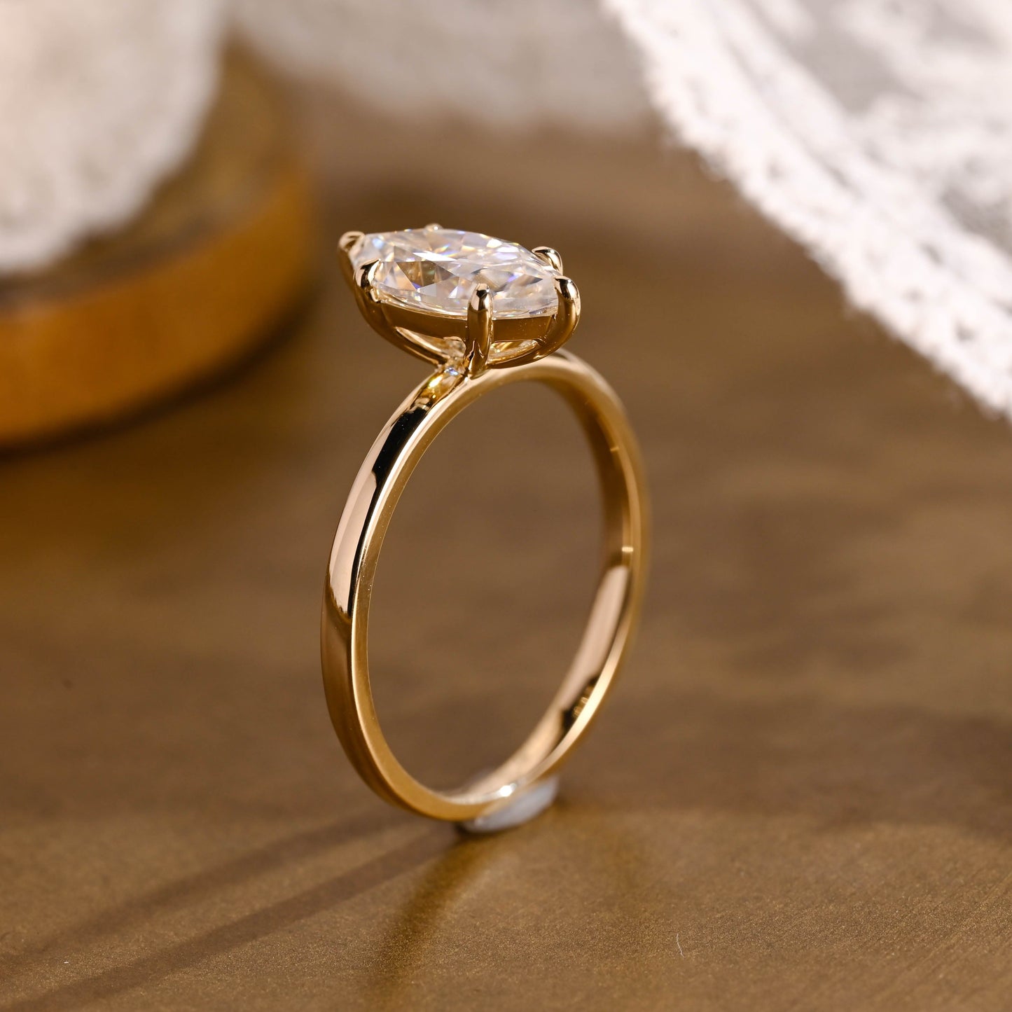 2 CT Round Three Stones Lab Grown Diamond Engagement Ring