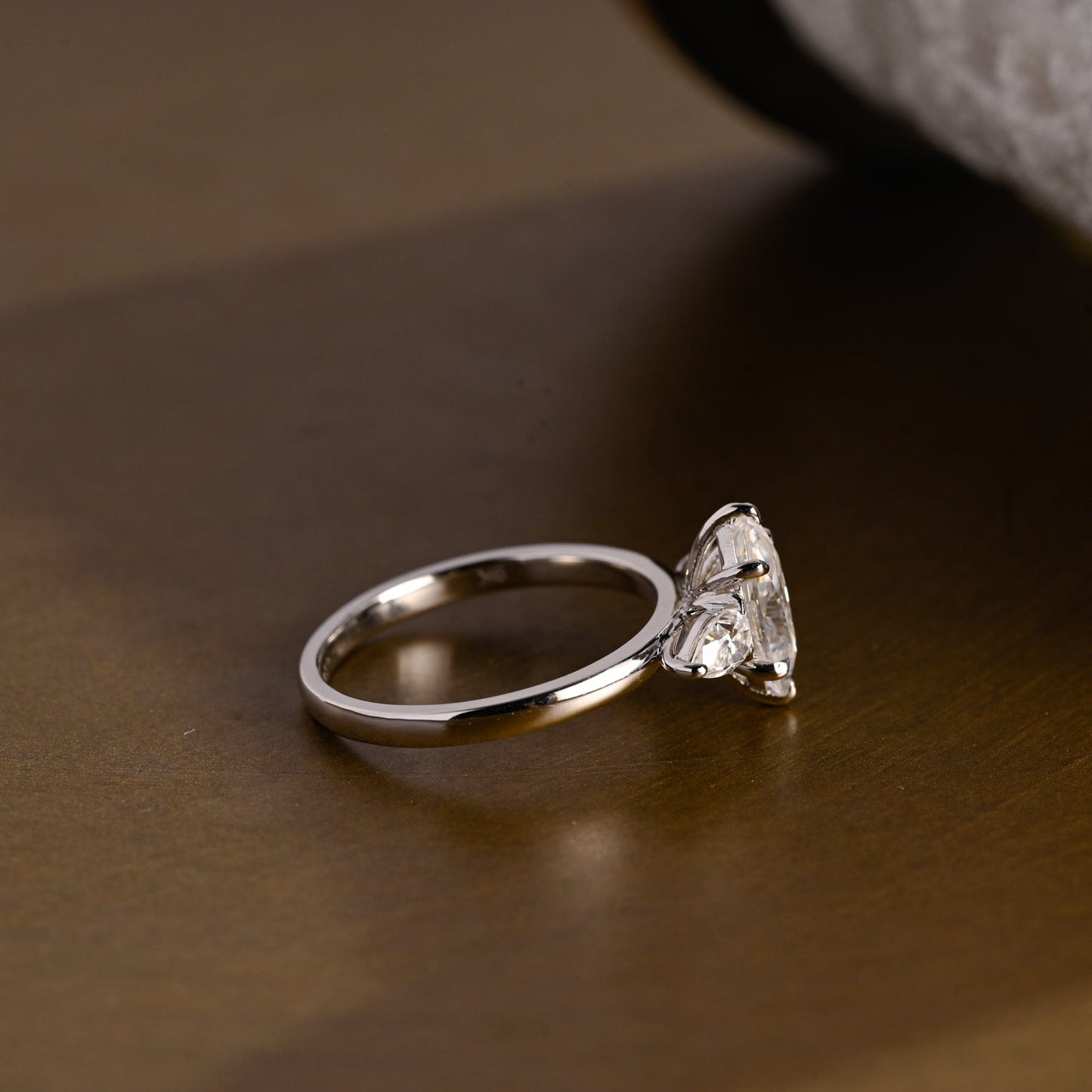 2 CT Round Three Stones Lab Grown Diamond Engagement Ring