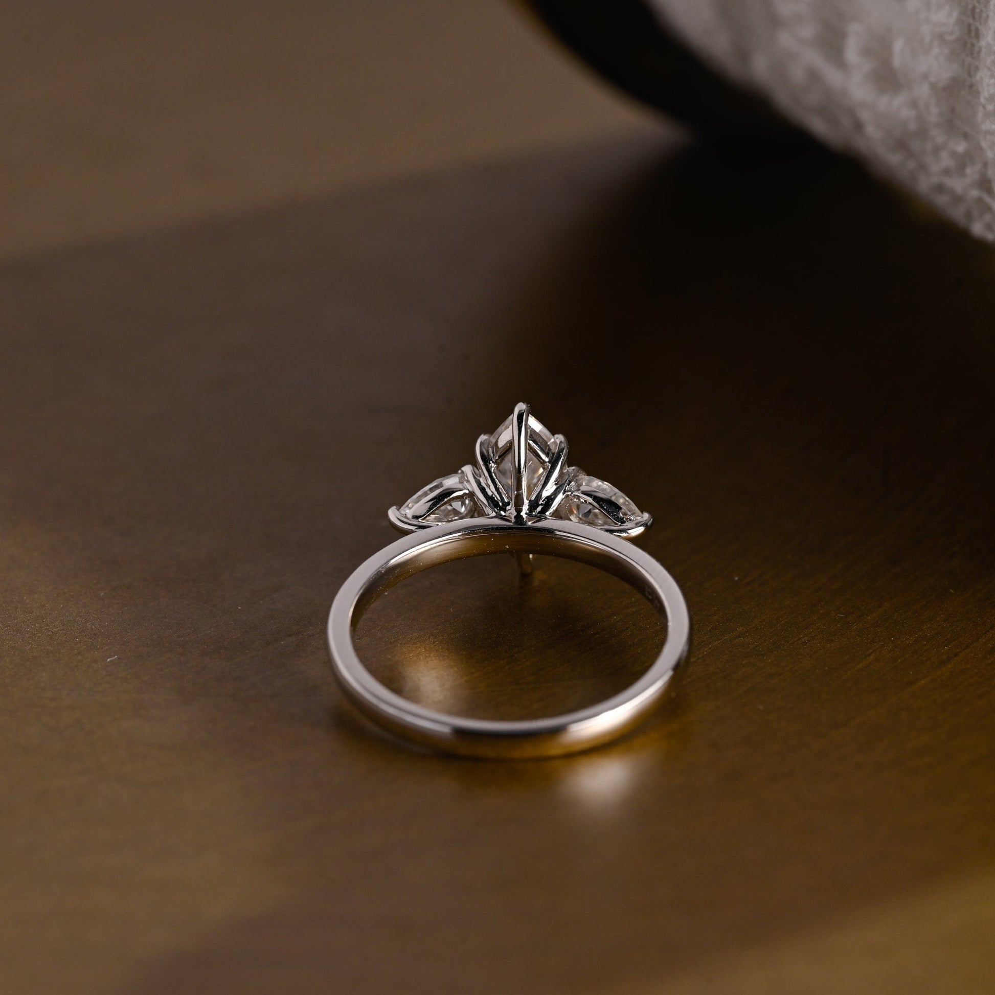 2 CT Round Three Stones Lab Grown Diamond Engagement Ring