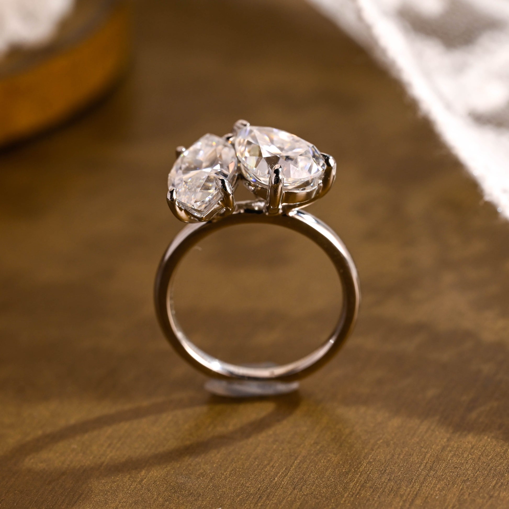 2 CT Round Three Stones Lab Grown Diamond Engagement Ring