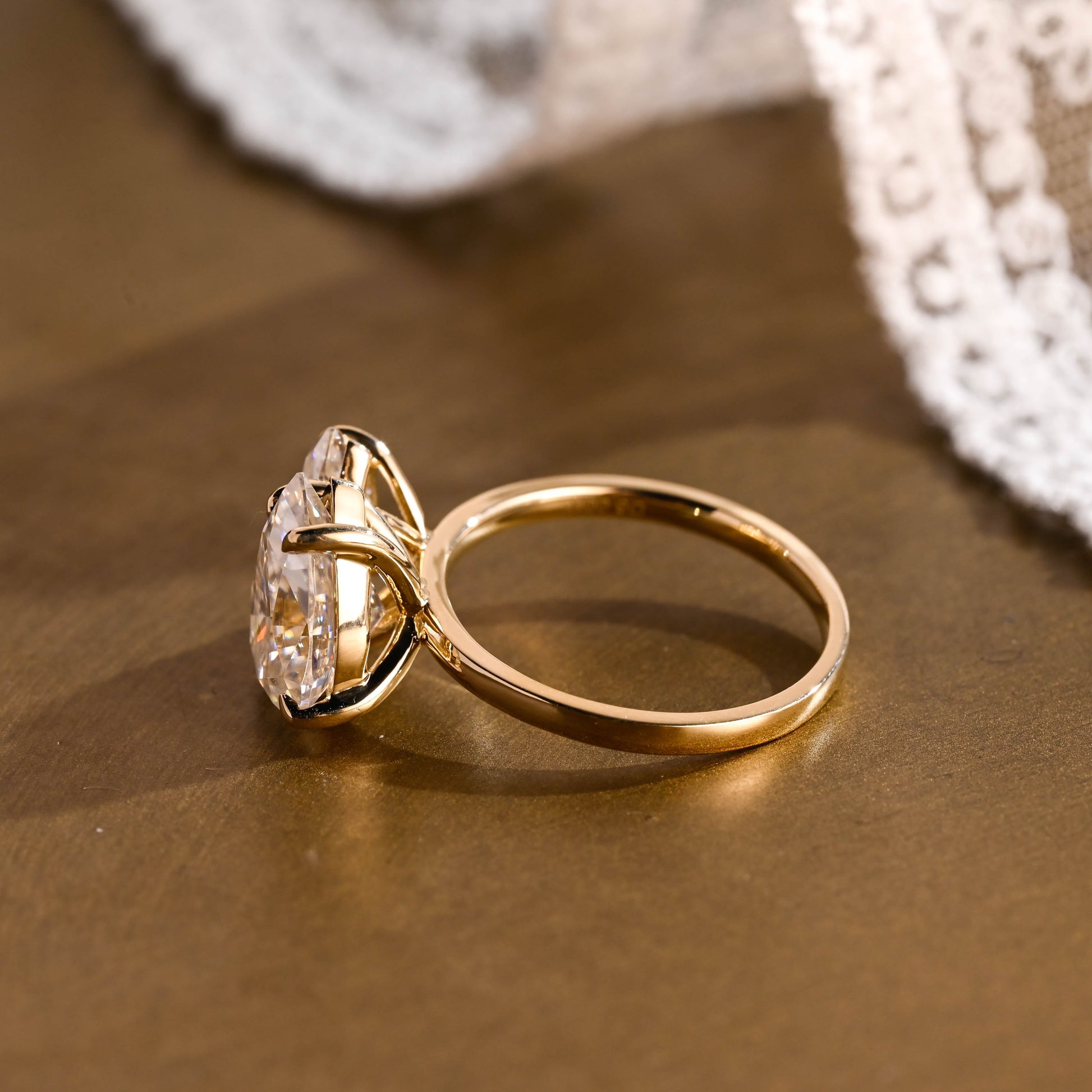 2 CT Round Three Stones Lab Grown Diamond Engagement Ring