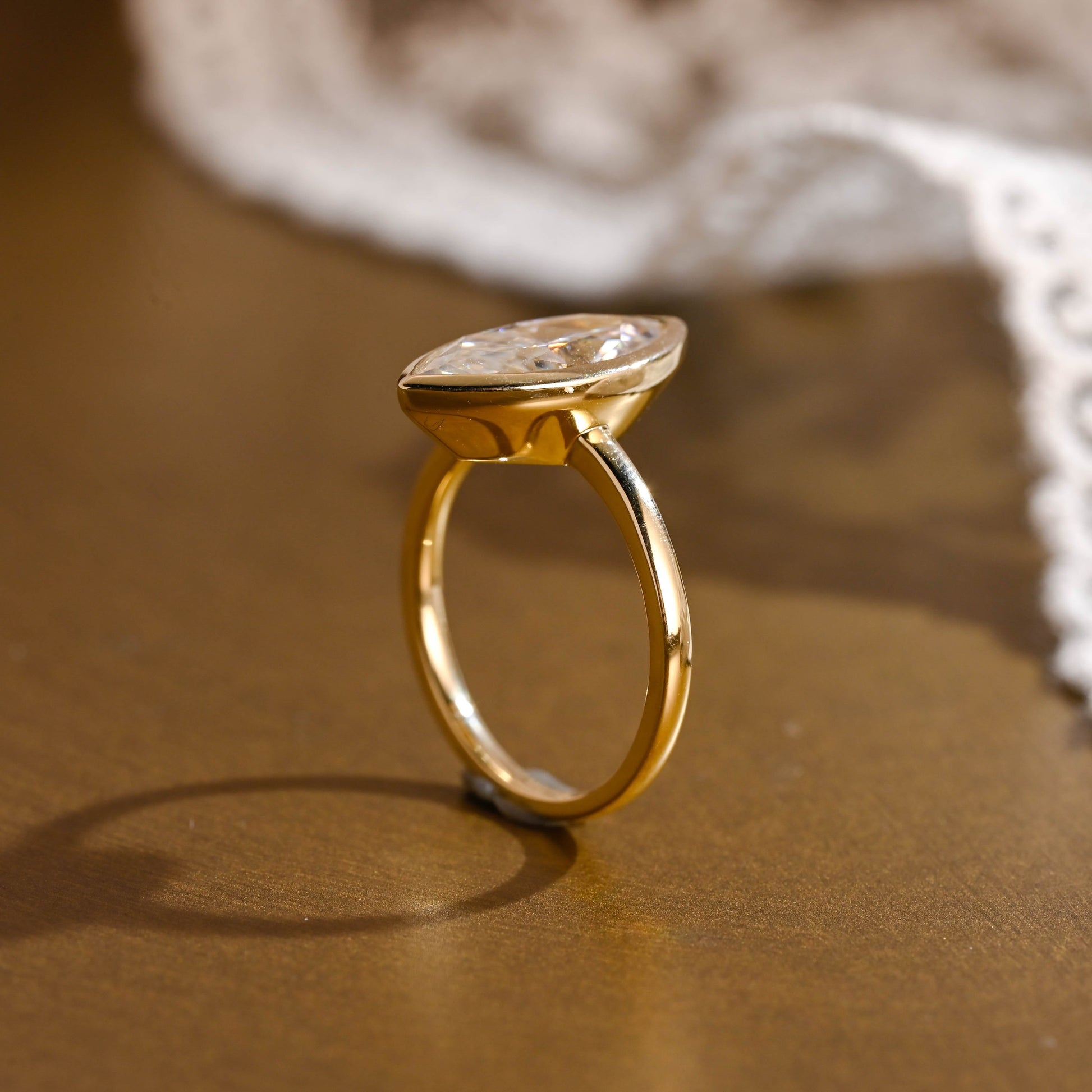 2 CT Round Three Stones Lab Grown Diamond Engagement Ring