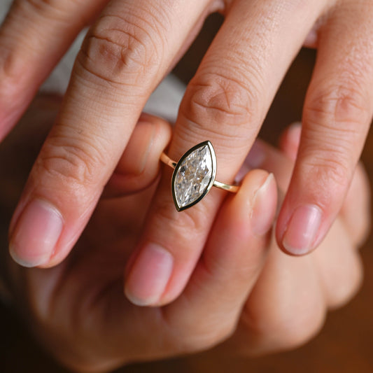 2 CT Round Three Stones Lab Grown Diamond Engagement Ring