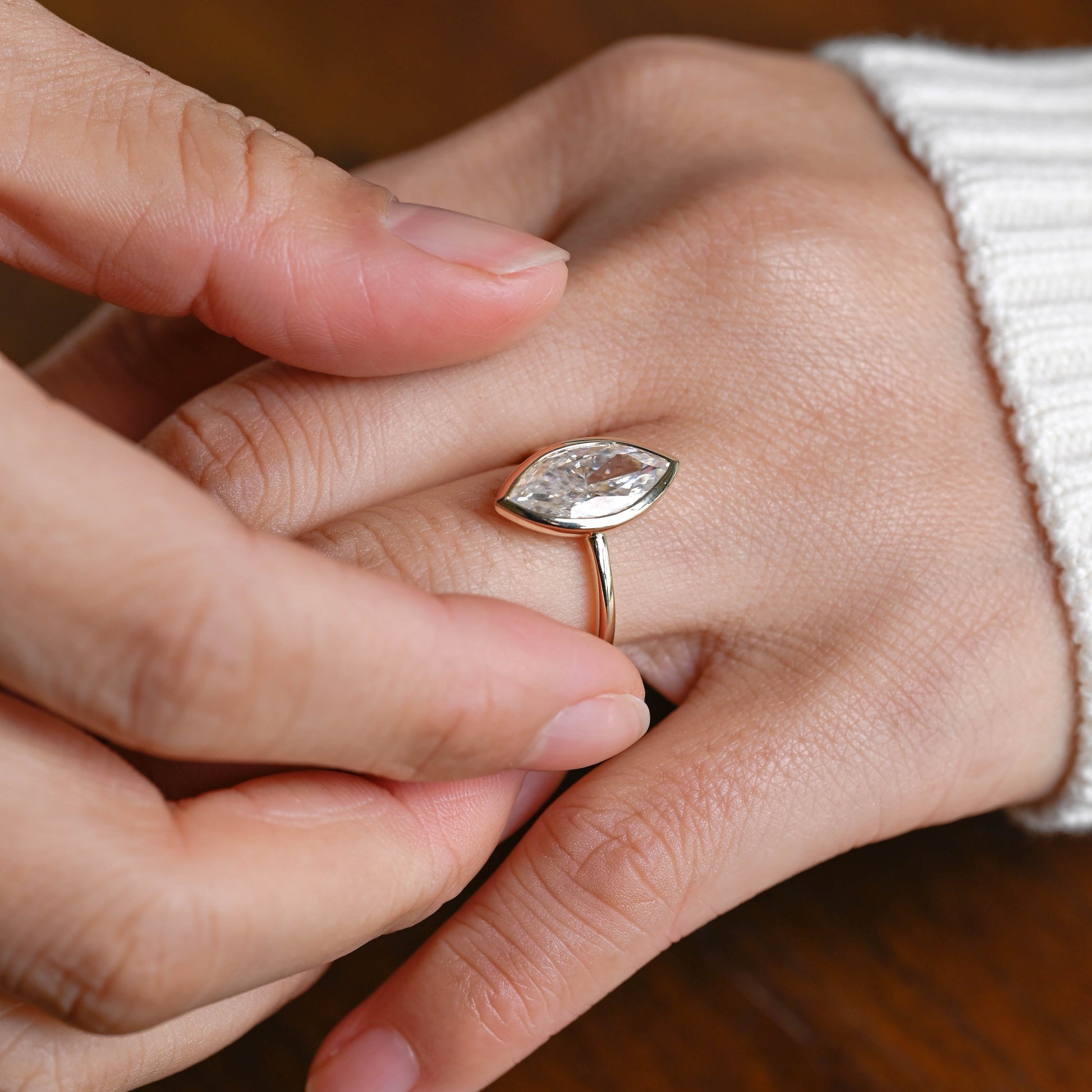 2 CT Round Three Stones Lab Grown Diamond Engagement Ring