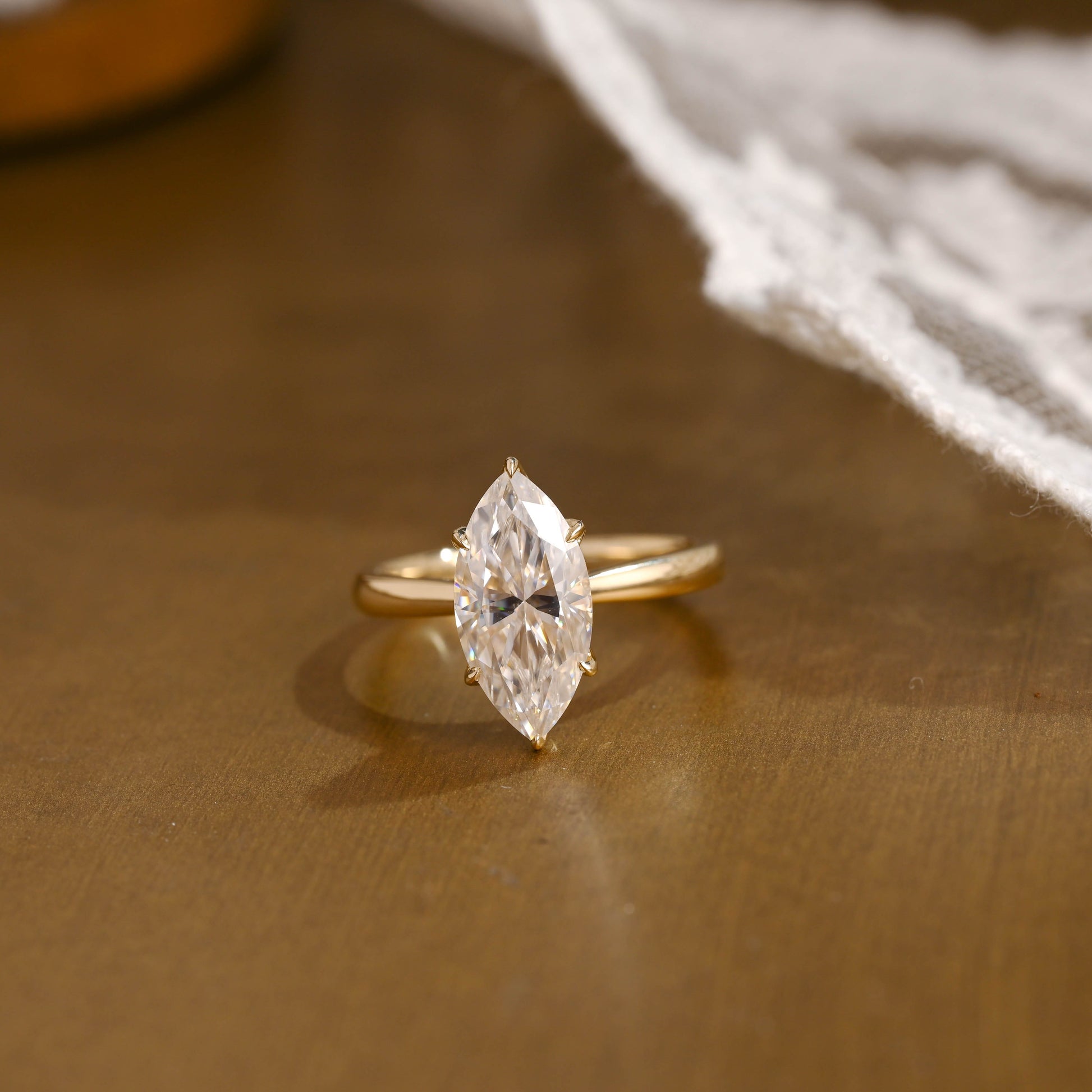 2 CT Round Three Stones Lab Grown Diamond Engagement Ring