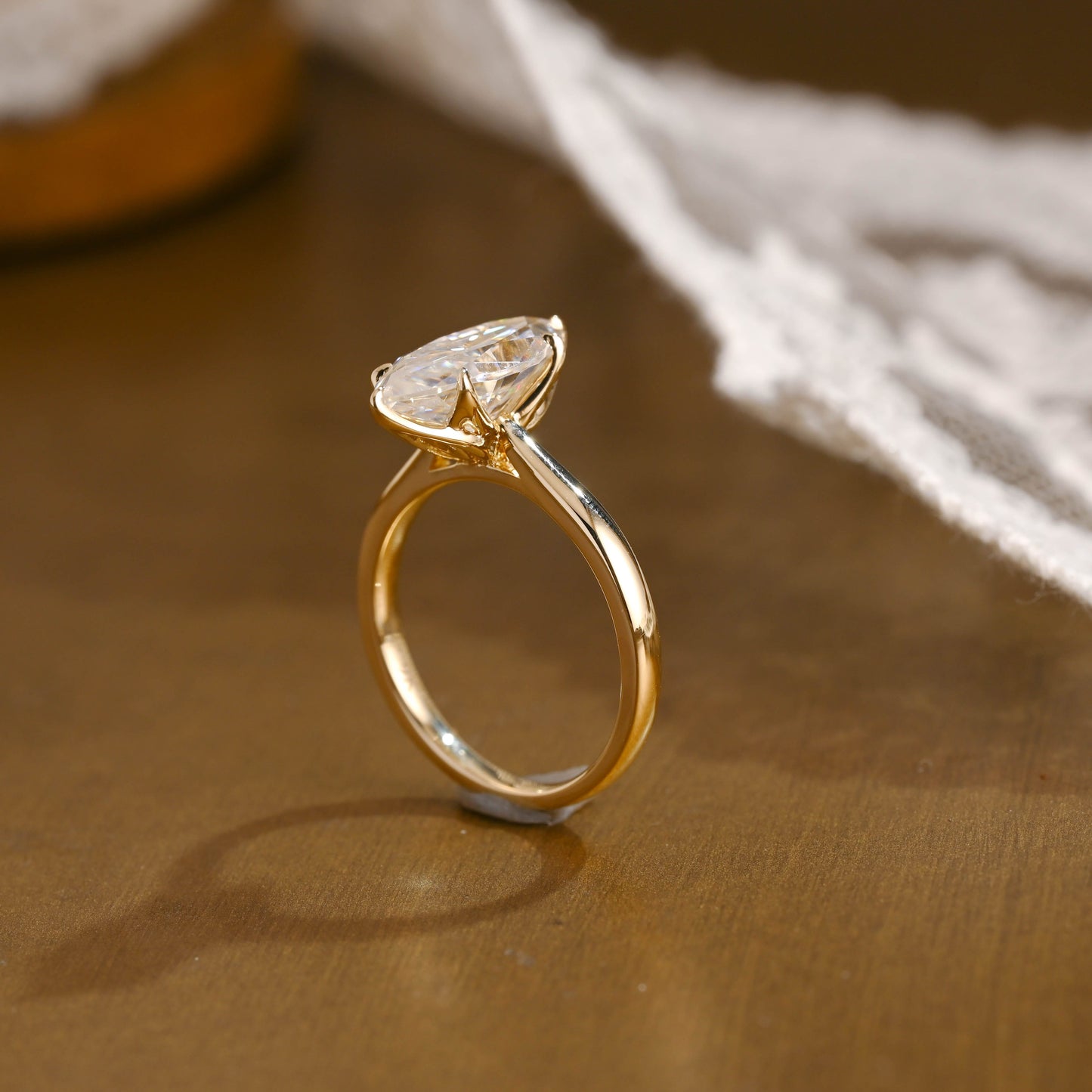 2 CT Round Three Stones Lab Grown Diamond Engagement Ring