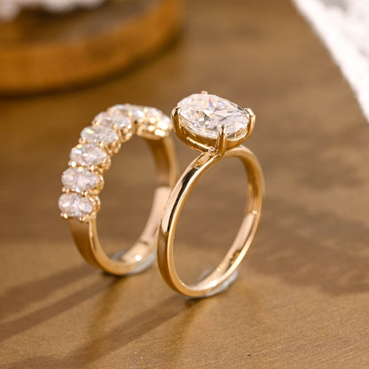 3.0 CT Round Pave Lab Grown Diamond Bridal Set