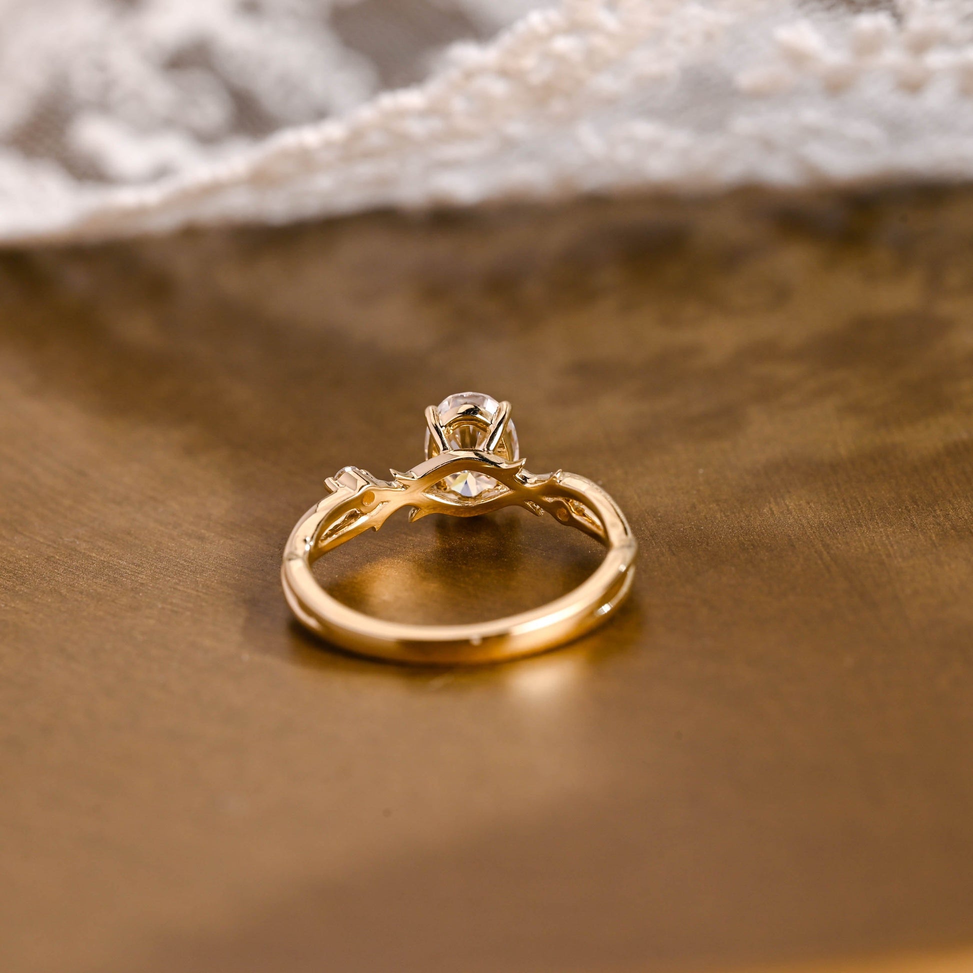 2 CT Round Three Stones Lab Grown Diamond Engagement Ring