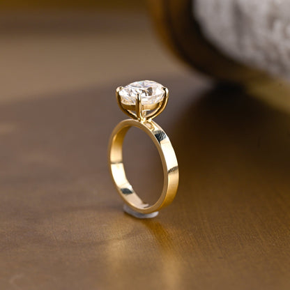 2 CT Round Three Stones Lab Grown Diamond Engagement Ring