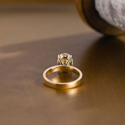 2 CT Round Three Stones Lab Grown Diamond Engagement Ring