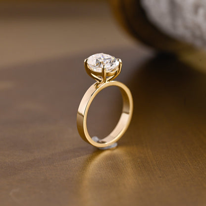 2 CT Round Three Stones Lab Grown Diamond Engagement Ring