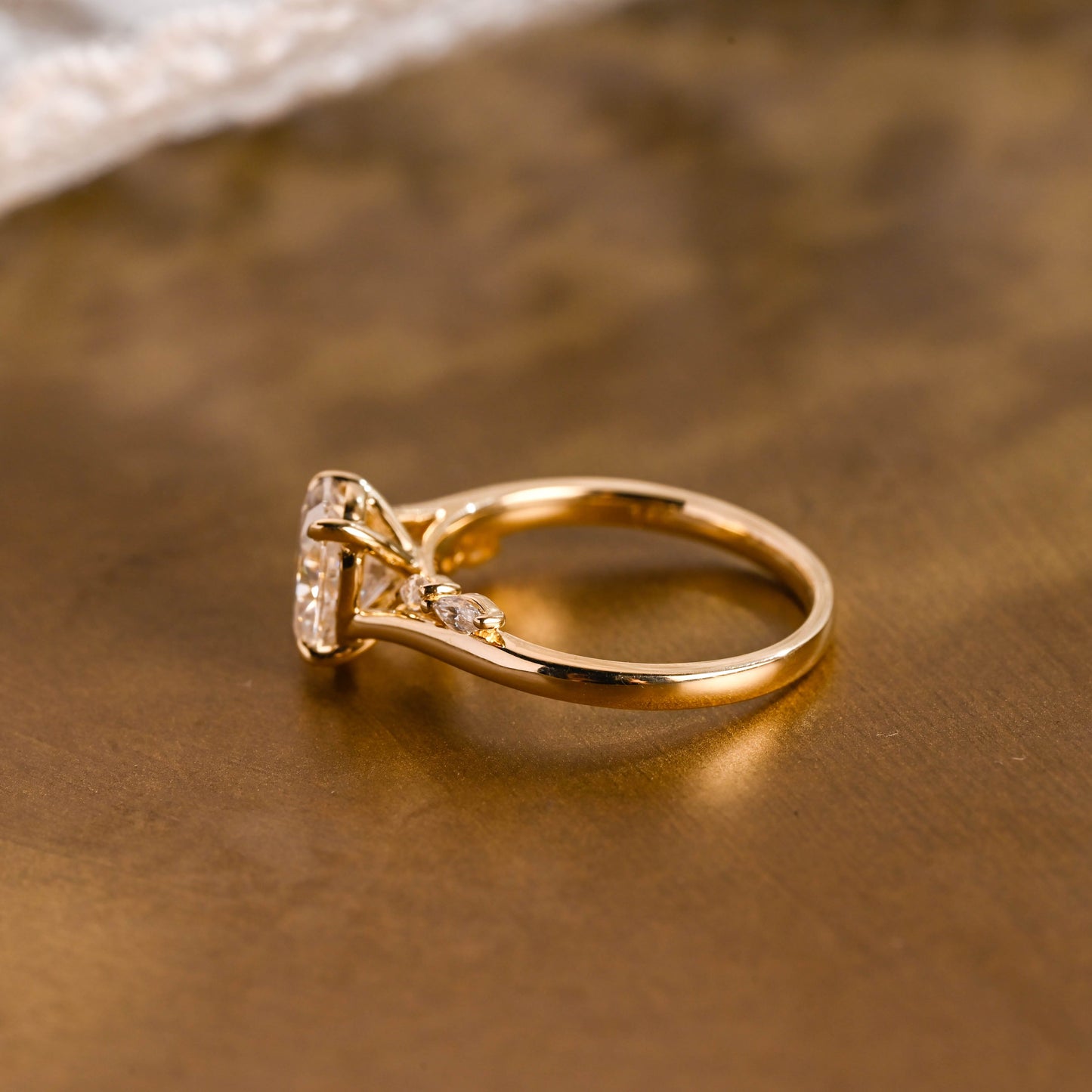 2 CT Round Three Stones Lab Grown Diamond Engagement Ring