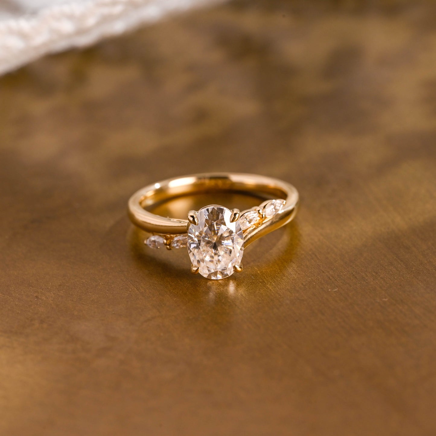2 CT Round Three Stones Lab Grown Diamond Engagement Ring