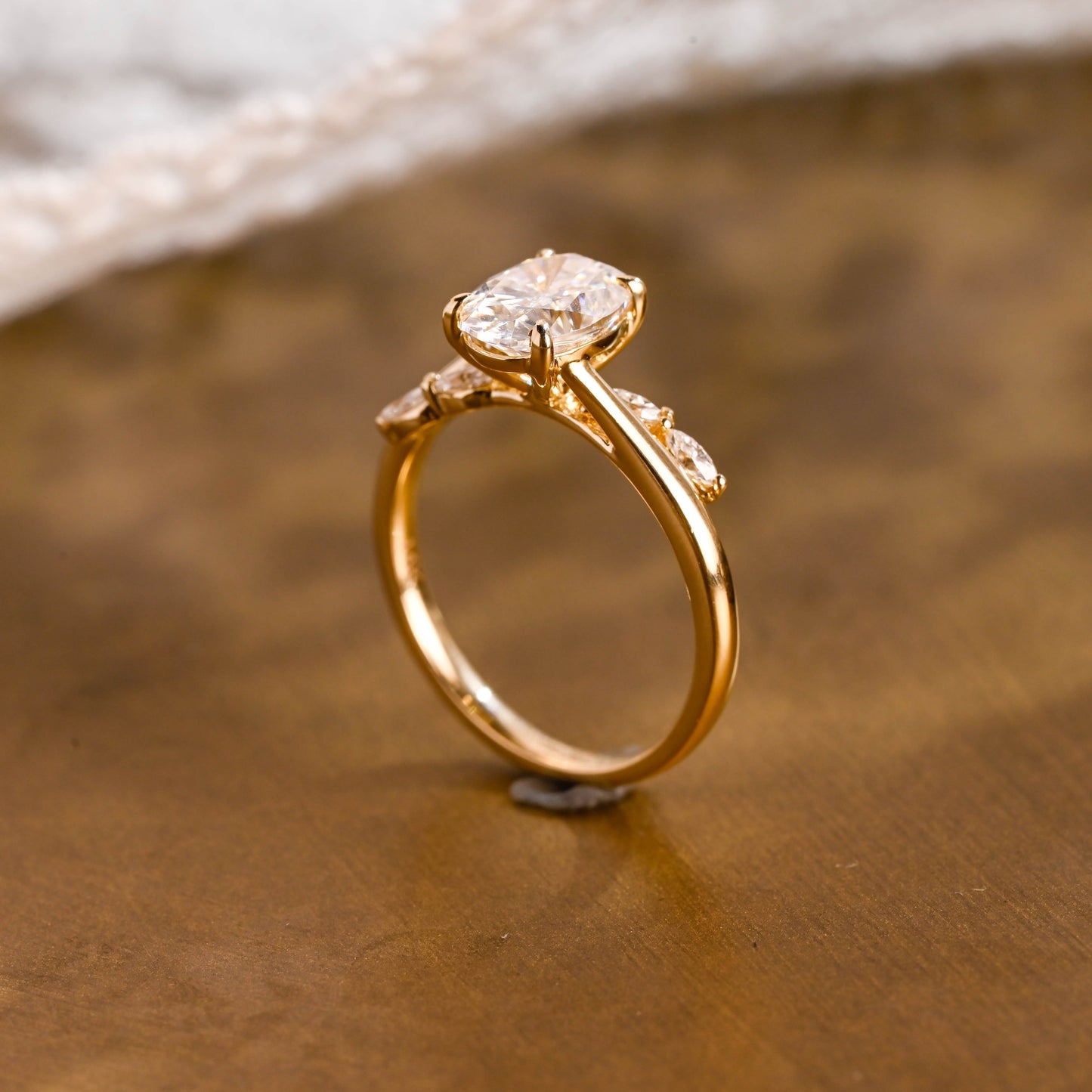 2 CT Round Three Stones Lab Grown Diamond Engagement Ring