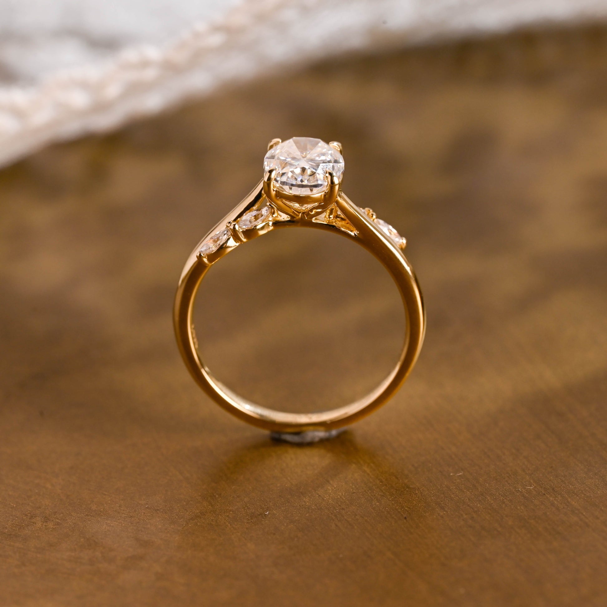 2 CT Round Three Stones Lab Grown Diamond Engagement Ring