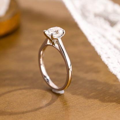 2 CT Round Three Stones Lab Grown Diamond Engagement Ring