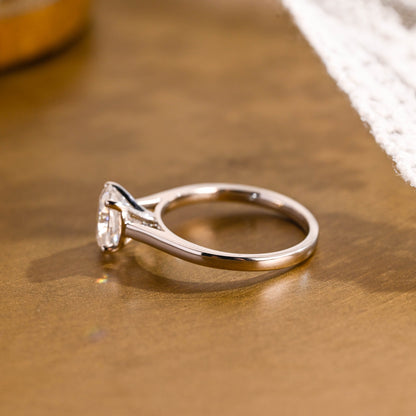 2 CT Round Three Stones Lab Grown Diamond Engagement Ring