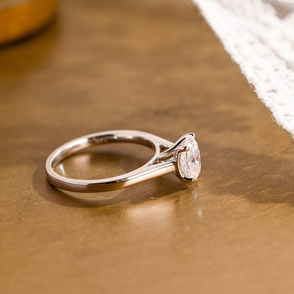 2 CT Round Three Stones Lab Grown Diamond Engagement Ring