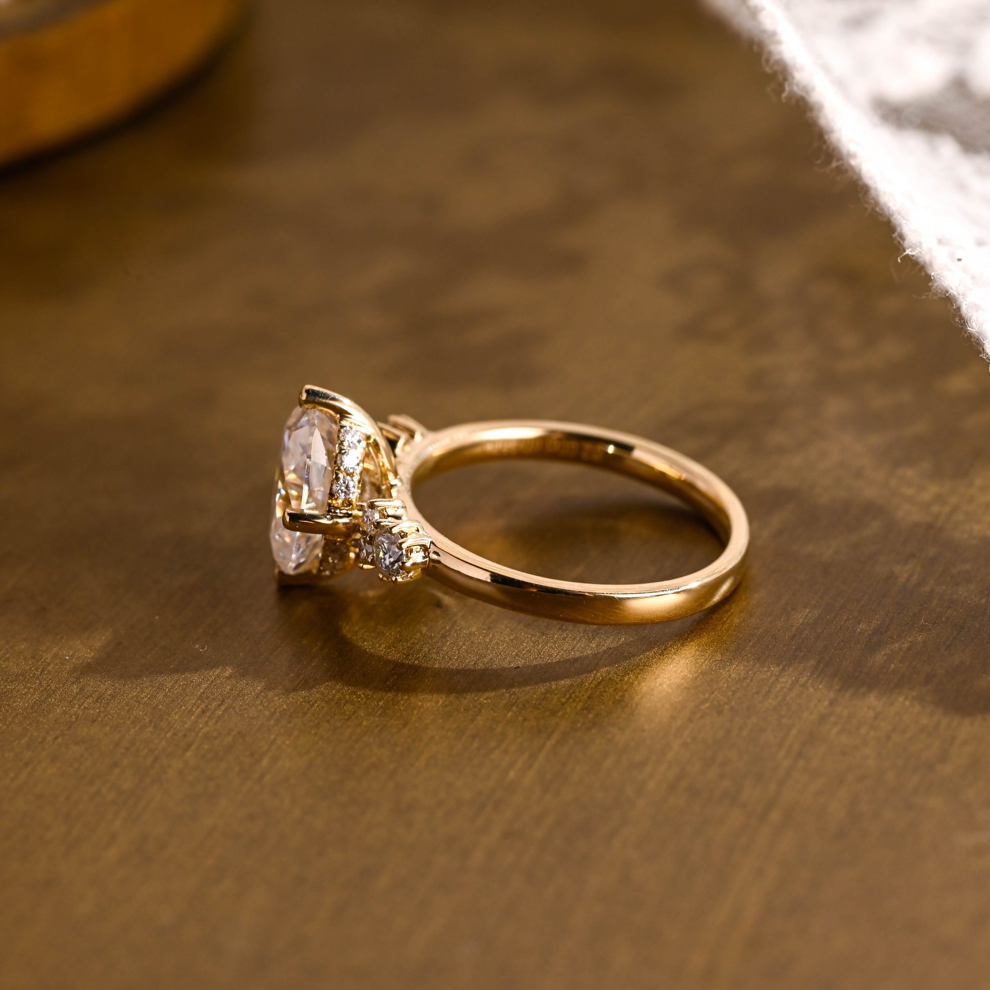 2 CT Round Three Stones Lab Grown Diamond Engagement Ring