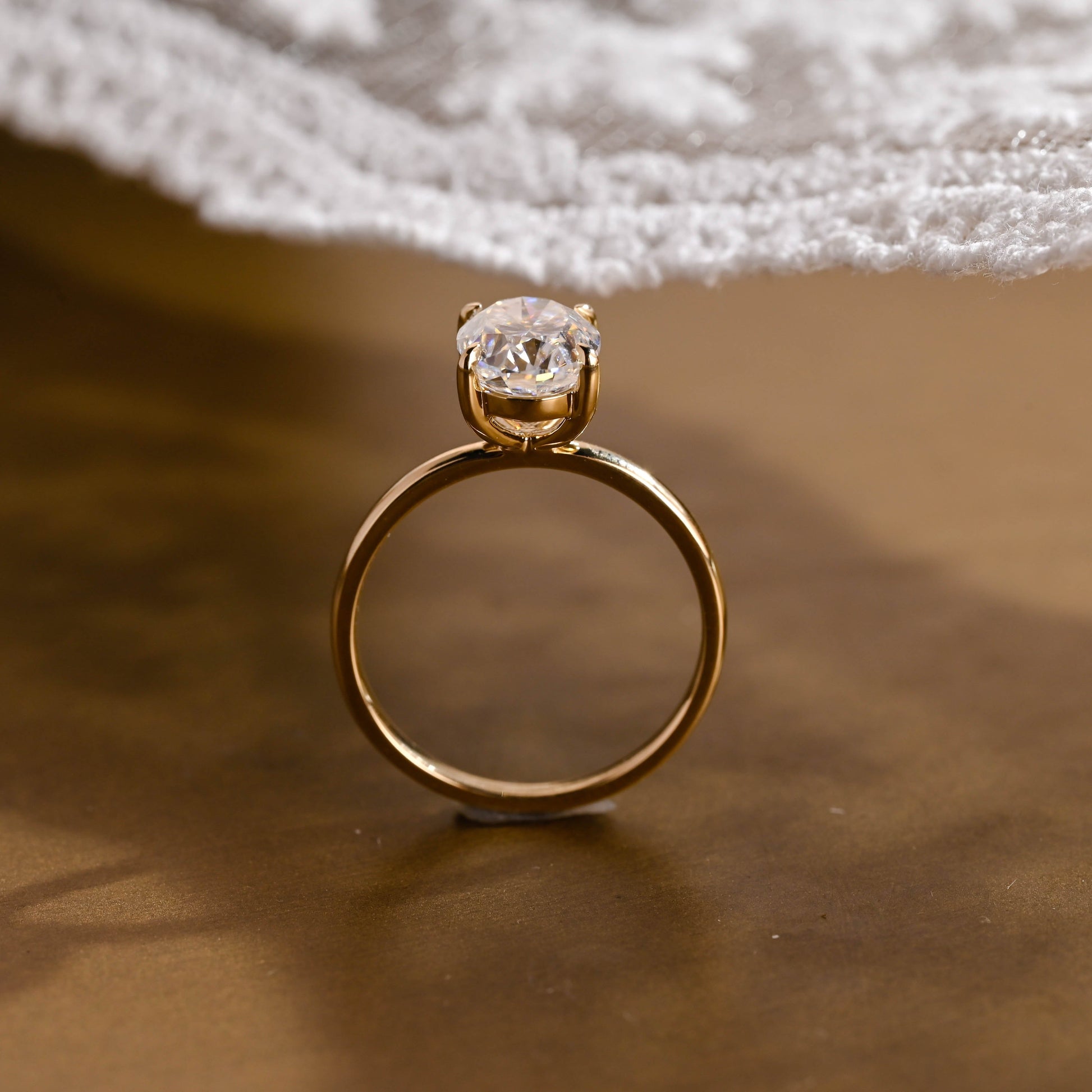 2 CT Round Three Stones Lab Grown Diamond Engagement Ring