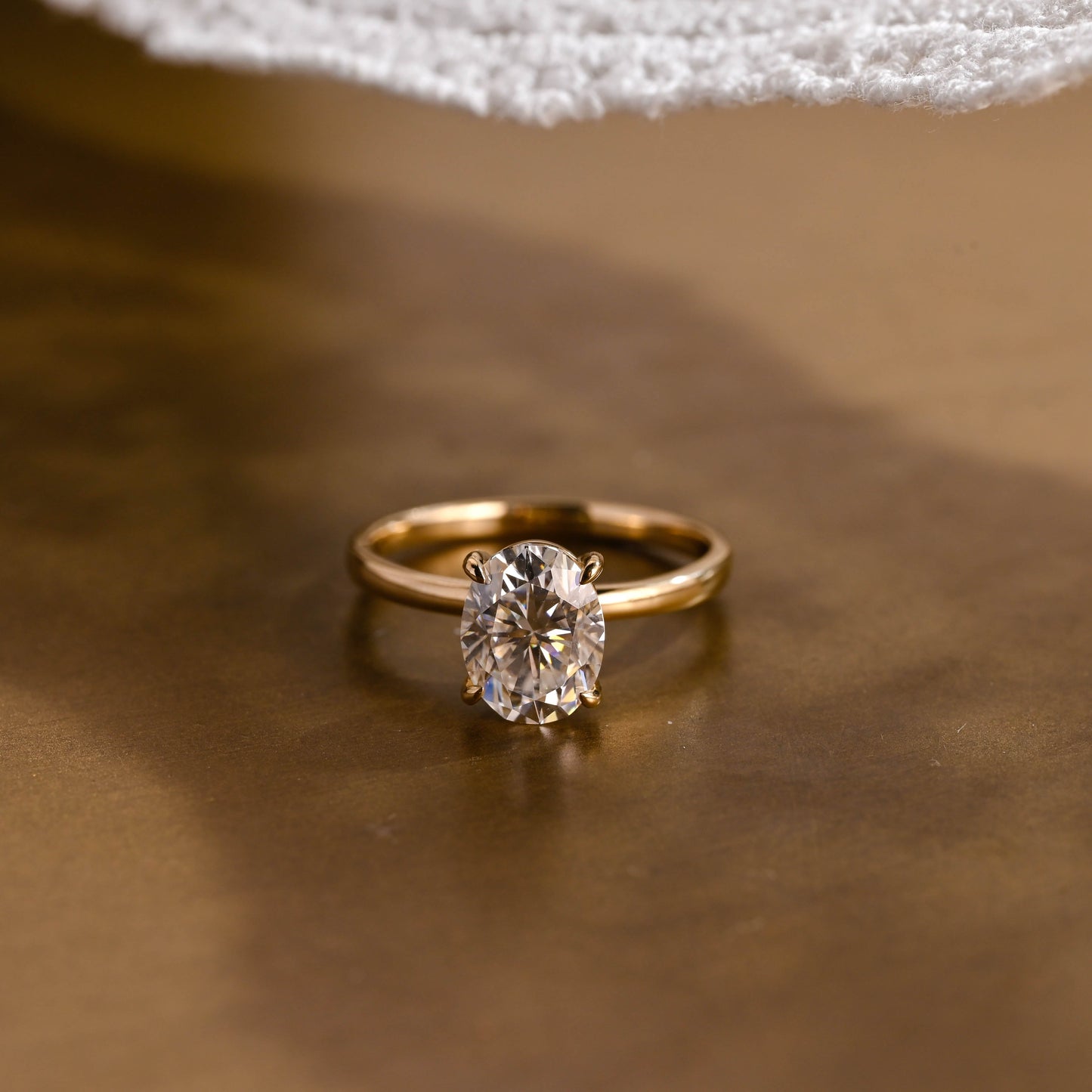 2 CT Round Three Stones Lab Grown Diamond Engagement Ring