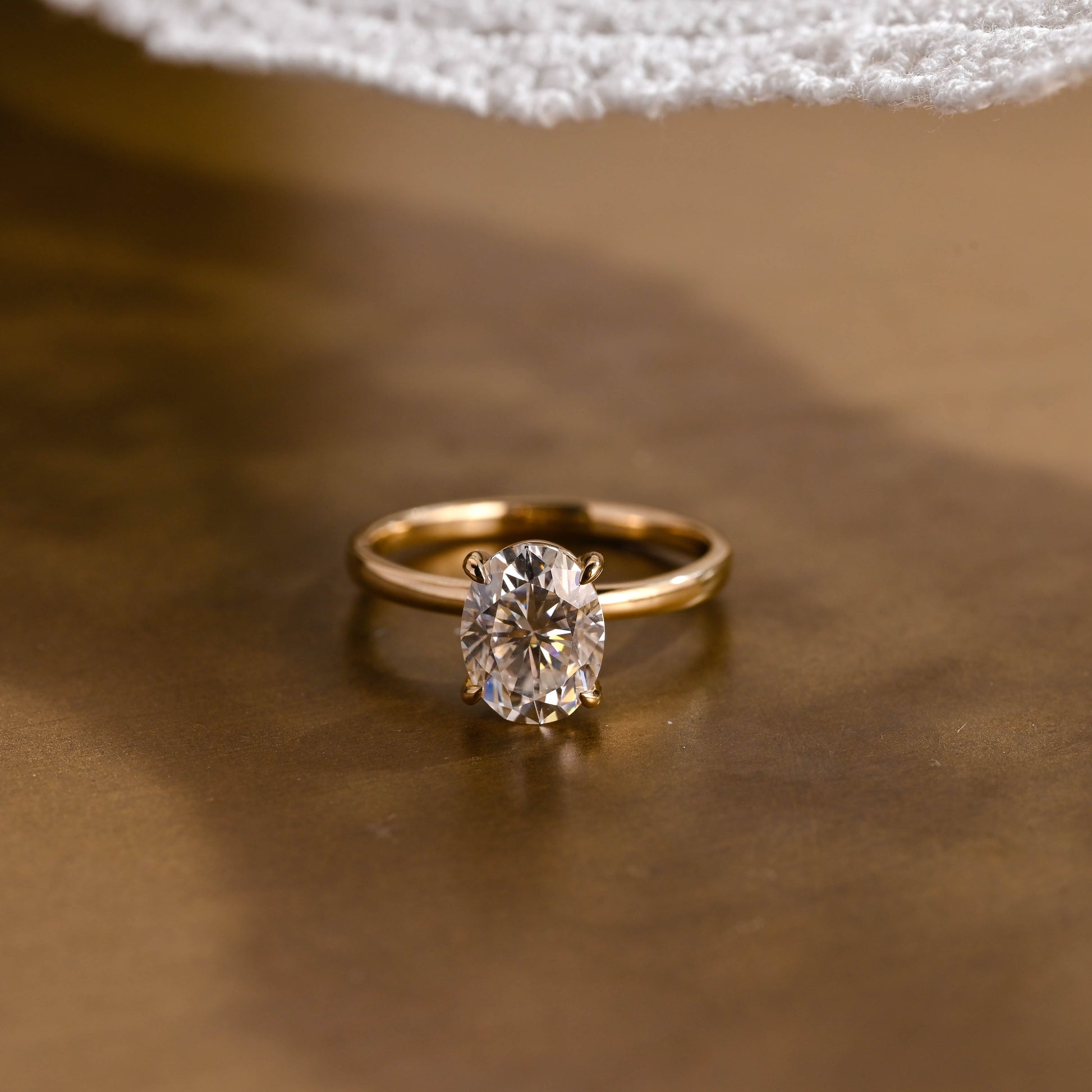 2 CT Round Three Stones Lab Grown Diamond Engagement Ring