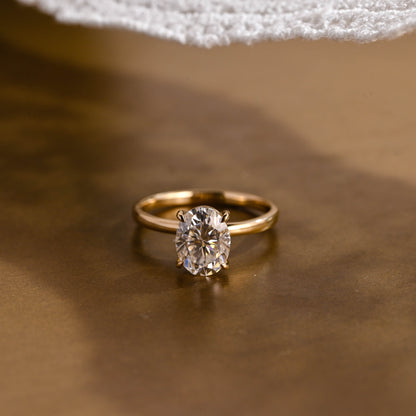 2 CT Round Three Stones Lab Grown Diamond Engagement Ring
