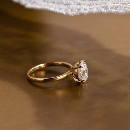 2 CT Round Three Stones Lab Grown Diamond Engagement Ring