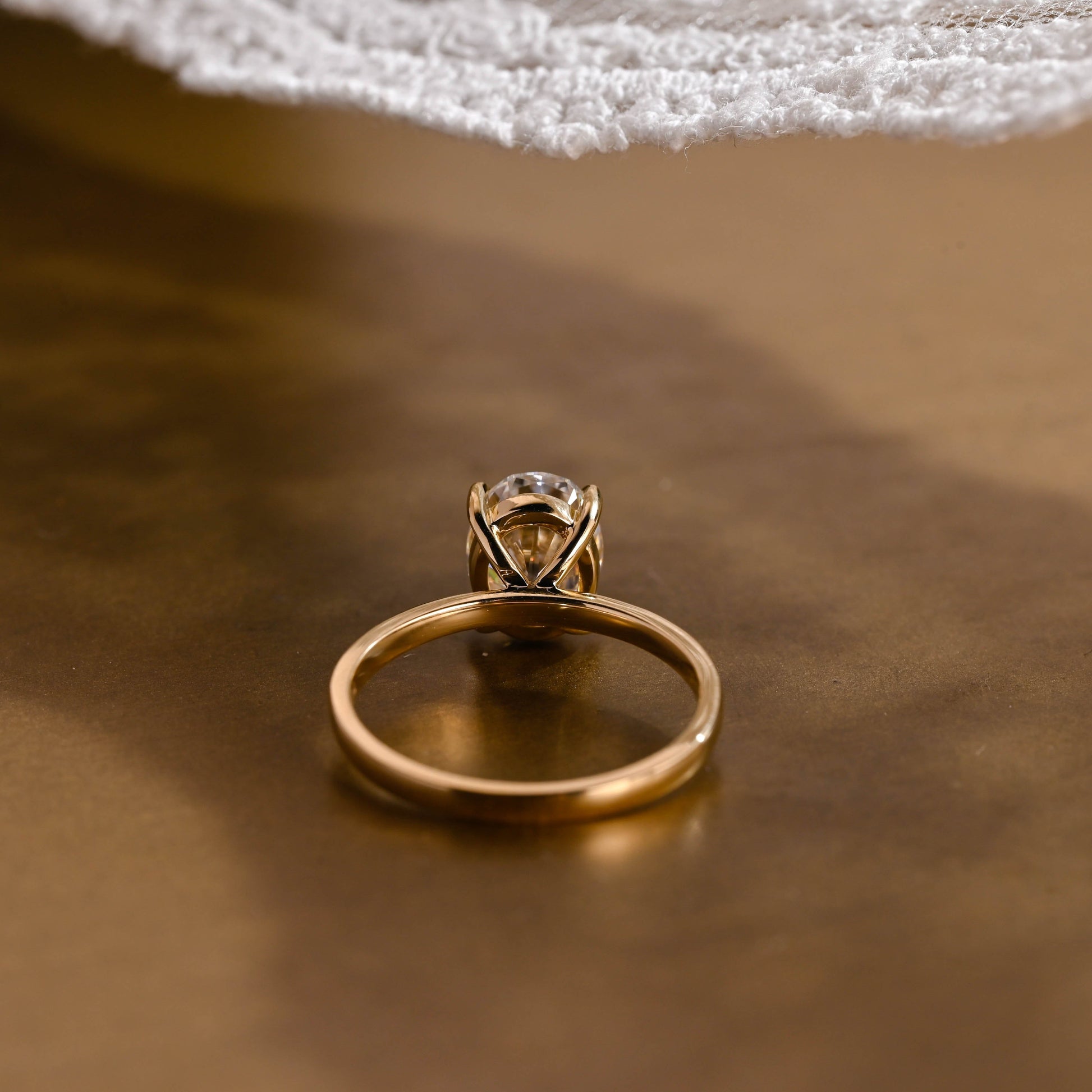 2 CT Round Three Stones Lab Grown Diamond Engagement Ring