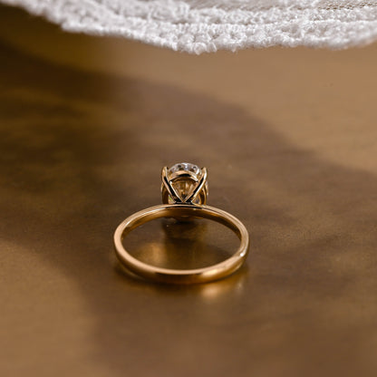2 CT Round Three Stones Lab Grown Diamond Engagement Ring
