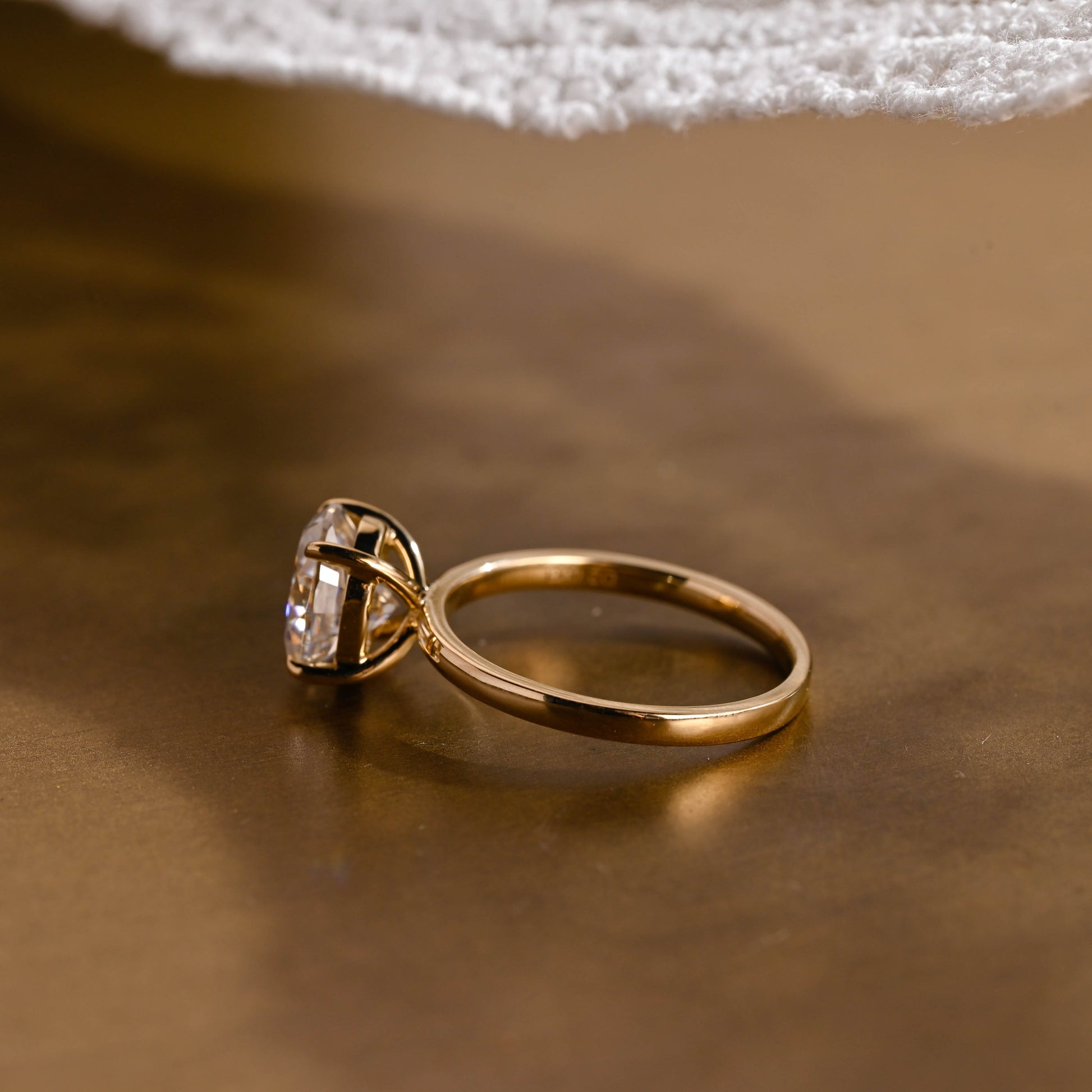 2 CT Round Three Stones Lab Grown Diamond Engagement Ring